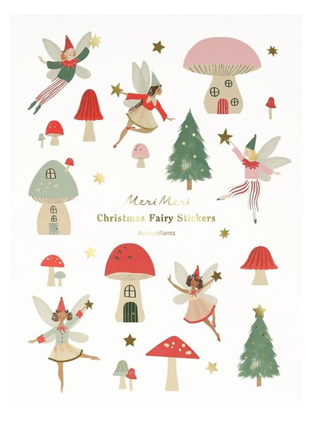 Vánoční samolepky Christmas fairy – 10 archů