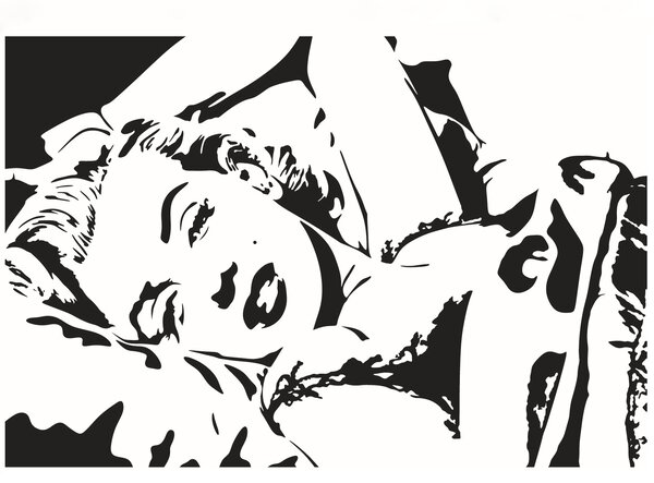 Samolepka na zeď "Marilyn Monroe" 39x58 cm