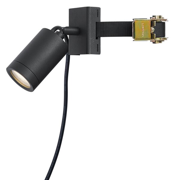 Venkovní bodové svítidlo černé pro strom GU10 50mm otočné a naklápěcí IP65 - Solo