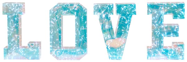LED dekorace Text PROCYON Vícebarevná
