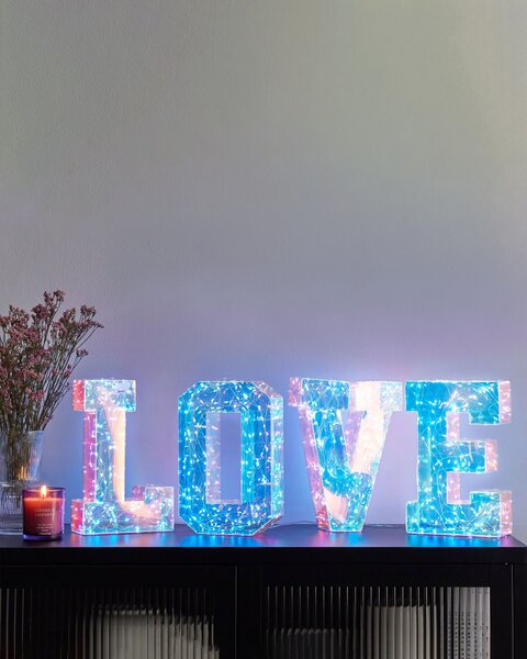 LED dekorace Text PROCYON Vícebarevná