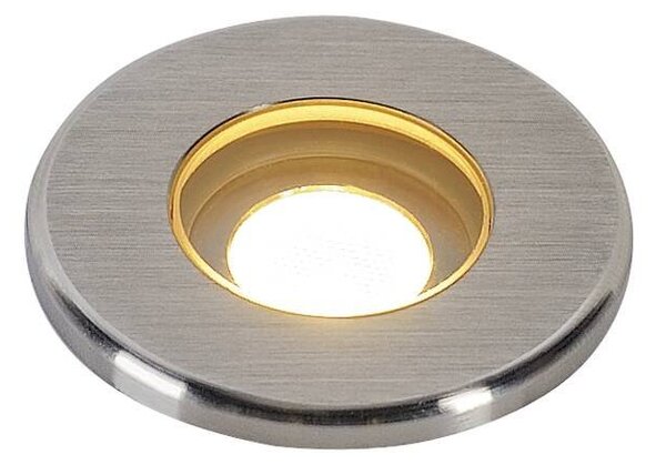 LA 233540 Zapuštěné podlahové svítidlo DASAR LED MINI, kruhové, nerezová ocel 316, 2 W, 3000K, 12–24 V, IP67 - BIG WHITE (SLV)