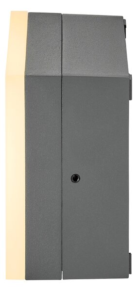 Schrack Venkovní stropní svítidlo Zelda LED 12W 3000K, antracit, rozměr 10,8x10,8cm, IP54