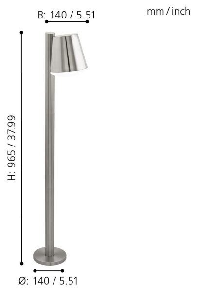 Eglo 33563 - LED Stm. venkovní lampa CALDIERO-C 1xE27/9W/230V IP44