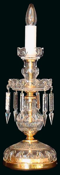Křišťálová stolní lampa ES670103, Varianta Zlatá