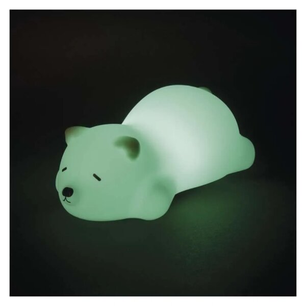 LED RGB Nabíjecí noční světlo LED/3,7V 1200 mAh medvěd