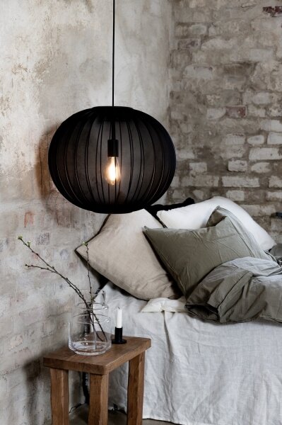 Markslöjd 108791 - Lustr na lanku FORENCE 1xE27/40W/230V pr. 50 cm černá