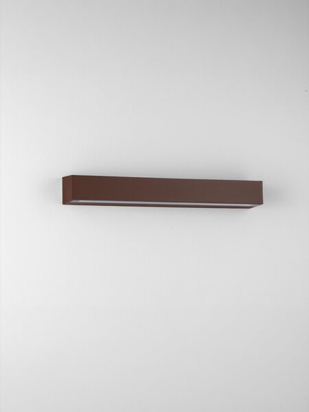 Vonkajšie nástenné svietidlo Prismatic kortenové 28 W – Hnědá