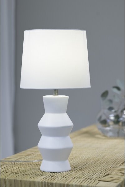 Markslöjd 108448 - Stolní lampa SIENNA 1xE27/40W/230V bílá