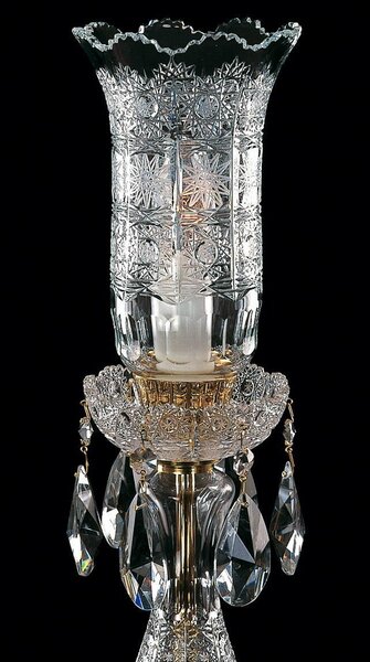 Křišťálová stolní lampa ES681102T, Varianta Zlatá