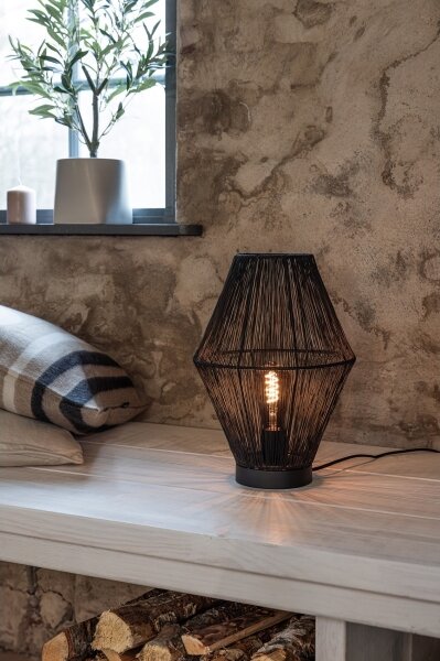 Markslöjd 108666 - Stolní lampa CASA 1xE27/40W/230V černá