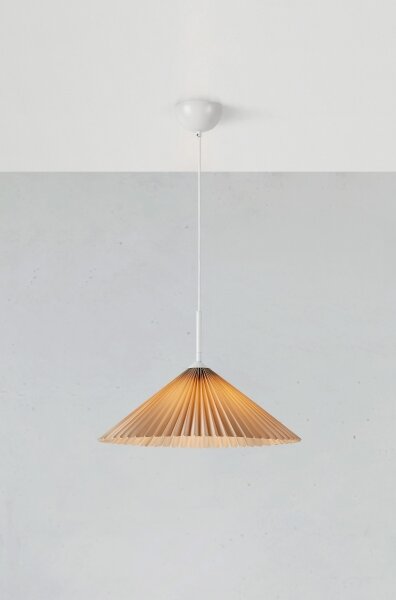 Markslöjd 108710 - Lustr na lanku PLISADO 1xE27/40W/230V pr. 50 cm béžová