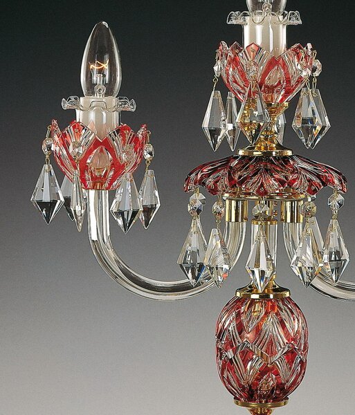 Křišťálová stolní lampa ES601317, Varianta Zlatá