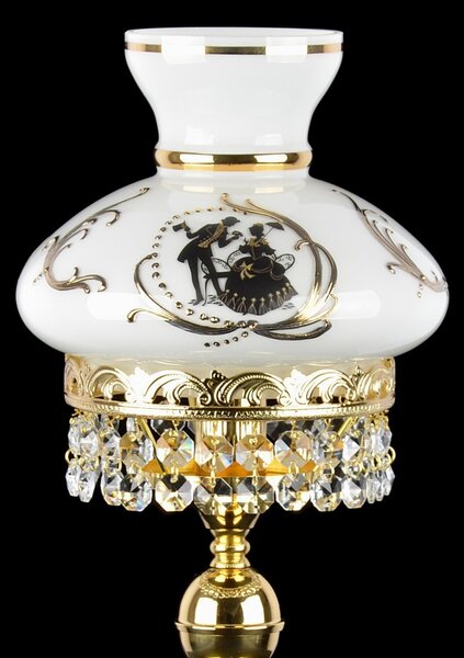 Ručně malovaná lampa do obývacího pokoje "Lady & Gentleman" SE-9260-1-RP