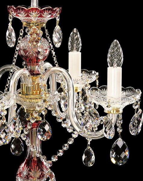 Křišťálová stolní lampa ES610479, Varianta Zlatá
