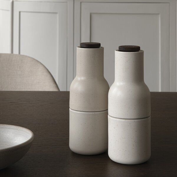AUDO COPENHAGEN Mlýnky na sůl a pepř Bottle, Ceramic, Sand, set 2ks