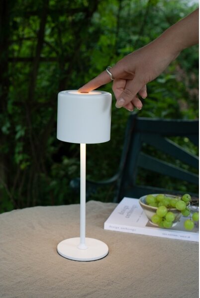 Markslöjd 108658 - LED Stmívatelná nabíjecí lampa FILO LED/2W/5V IP44 30 cm bílá
