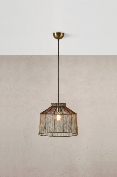 Markslöjd 108667 - Lustr na lanku CAPANNA 1xE27/40W/230V mosaz
