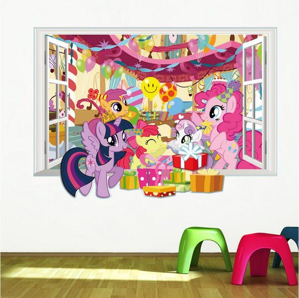Samolepka na zeď "My Little Pony 2" 70x50 cm