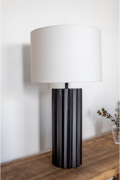 Markslöjd 108670 - Stolní lampa HASHIRA 1xE27/40W/230V bílá/černá