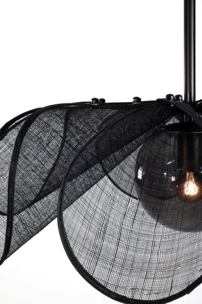 Markslöjd 108660 - Lustr na lanku STYRKA 1xE27/40W/230V pr. 63 cm černá