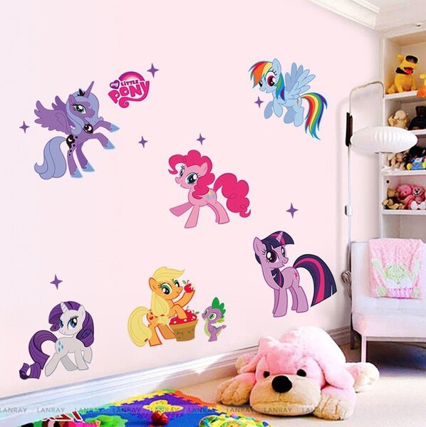 Samolepka na zeď "My Little Pony" 104x59 cm