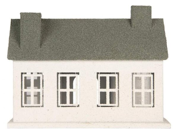Kovová lucerna domek - 32 cm