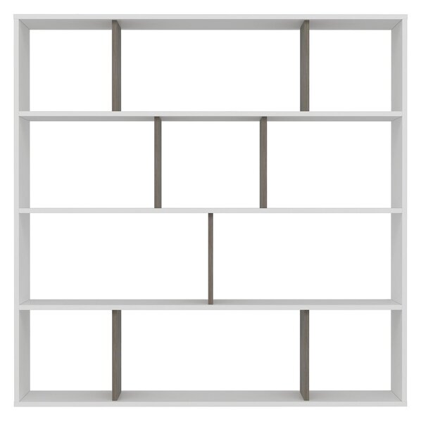 Regál Bilubi (bílá + wenge)