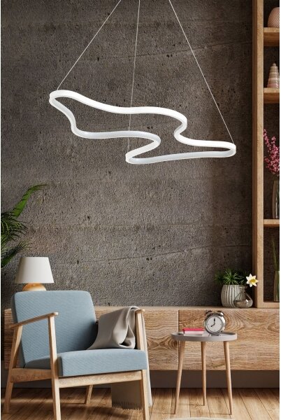 LED Lustr na lanku ARTISAN LED/36W/230V 4000K bílá