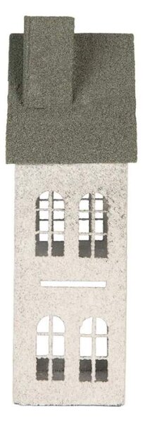 Kovová lucerna domek - 32 cm