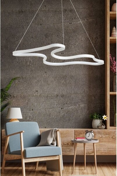 LED Lustr na lanku ARTISAN LED/36W/230V 4000K bílá