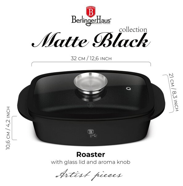 Pekáč s poklicí s titanovým povrchem Matte Black Collection