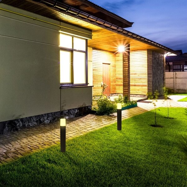 Venkovní lampa 1xGU10/35W/230V IP54 50 cm černá