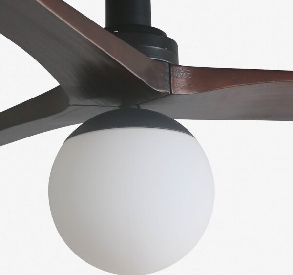 FARO 34278-11L - Stropní ventilátor KLIM S 1xE27/15W/230V ořech/černá + DO
