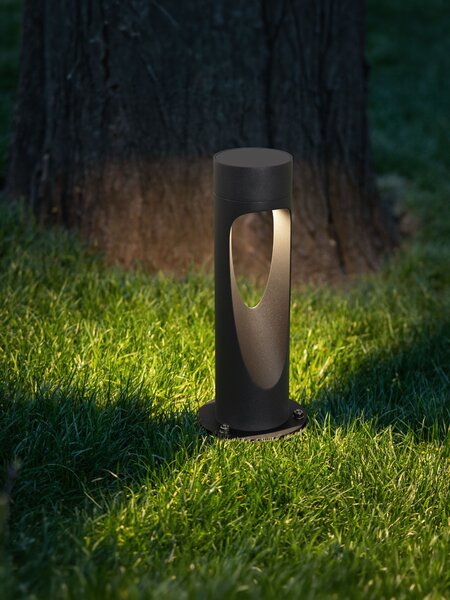 Vonkajšia stojaca lampa Row antracitová 7 W – Šedá