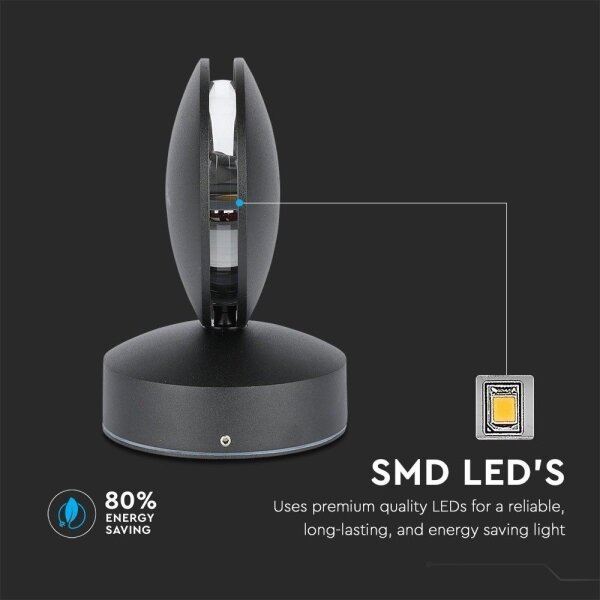 LED Venkovní nástěnné svítidlo LED/7W/230V 4000K IP65 černá