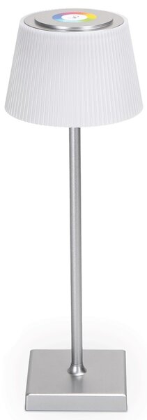 Aigostar - LED RGBW Venkovní stm. nabíjecí lampa 4W/5V 3600mAh bílá/chrom IP54