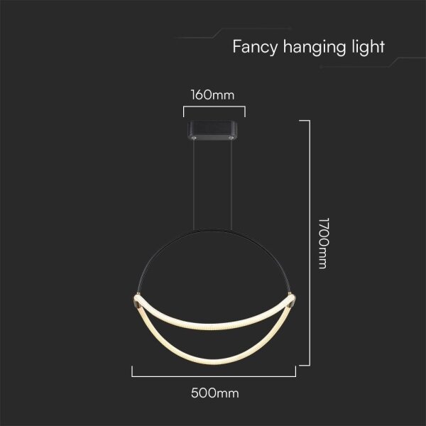 LED Lustr na lanku LED/16W/230V 4000K