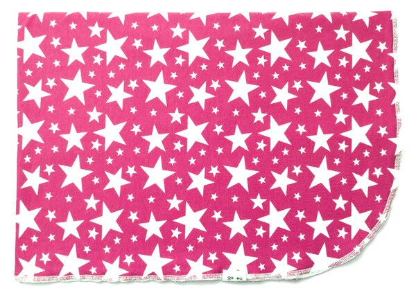 GADEO Letní deka do kočáru STARS fuchsia