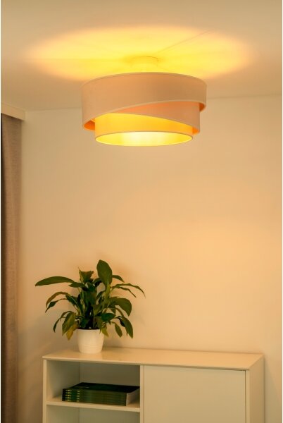 Duolla - Přisazený lustr KOBO 1xE27/15W/230V pr. 45 cm krémová