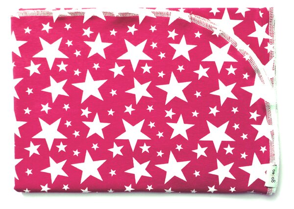 GADEO Letní deka do kočáru STARS fuchsia