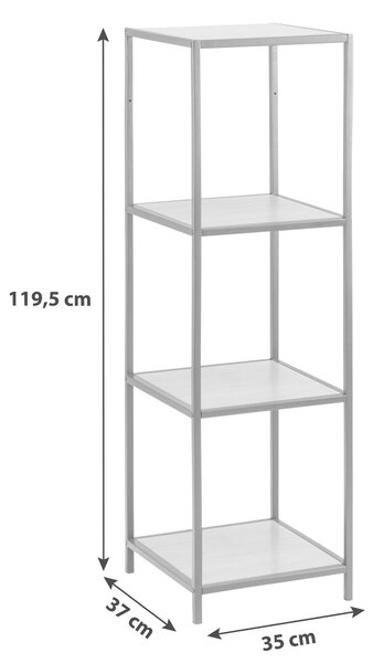 REGÁLOVÝ DÍL, barvy dubu, 35,0/119,5/37,0 cm MID.YOU - Online Only regály & police, Online Only