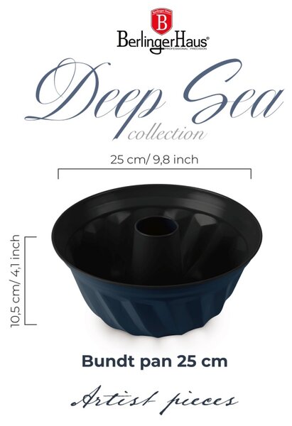 Forma na bábovku s titanovým povrchem 25 cm Deep sea Collection