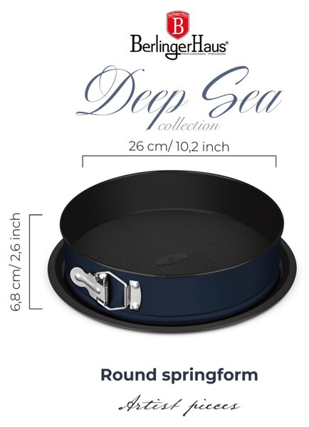 Forma na dort s titanovým povrchem oválná Deep Sea collection