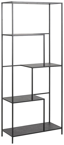 REGÁL, černá, ocel, 72/170/32 cm - Online Only regály & police, Online Only
