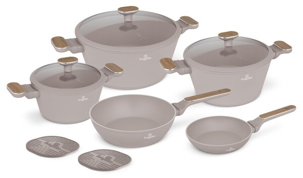 Sada nádobí s titanovým povrchem 10 ks Taupe Nordic Collection
