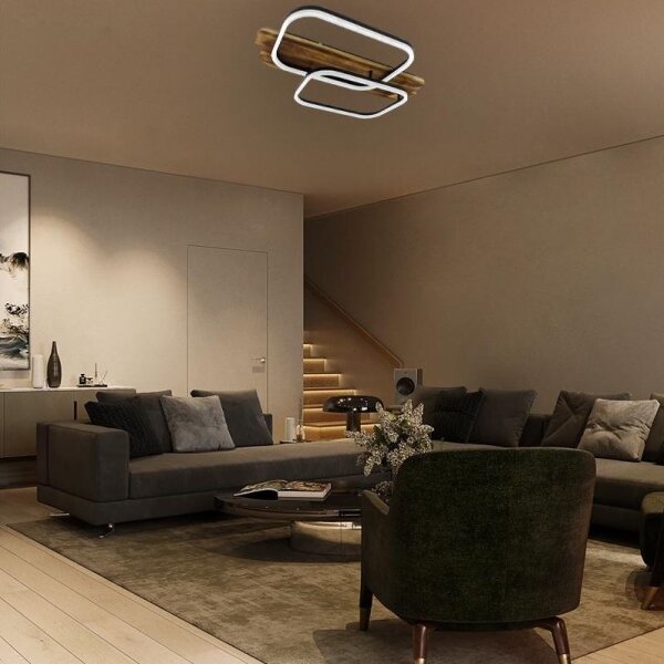 LED Stmívatelné stropní svítidlo LED/95W/230V 3000-6500K + dálkové ovládání