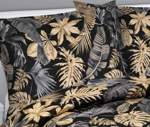 BELLATEX Povlečení bavlněné Černá 140x200, 70x90 cm