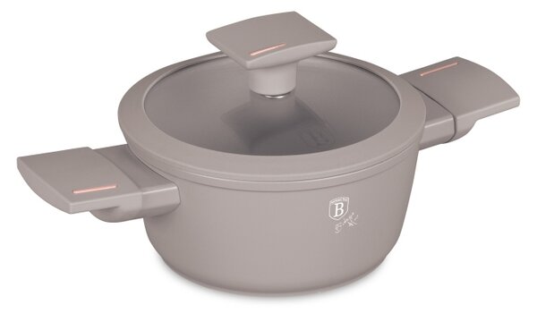 Kastrol s titanovým povrchem a poklicí pro děti 14 cm Taupe Collection
