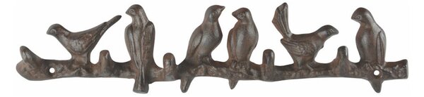 Hnědý kovový nástěnný věšák – Esschert Design